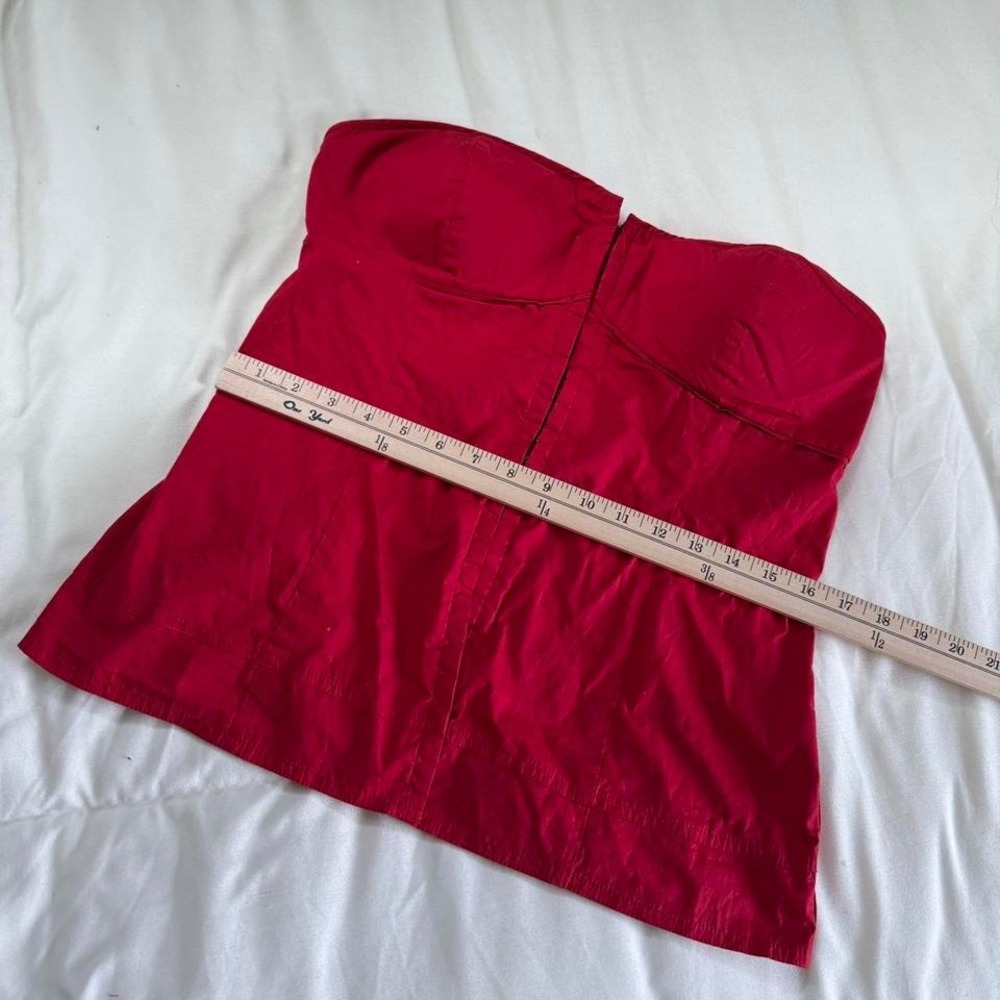 red corset top  Y2K red corset top Guess size xl - Picture 4 of 7